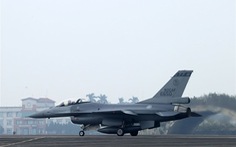 Chiến đấu cơ F-16V của Đài Loan mất tích sau khi đâm xuống biển
