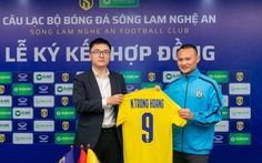 Quế Ngọc Hải, Trọng Hoàng ký hợp đồng 3 năm với CLB Sông Lam Nghệ An