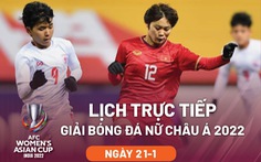 Lịch trực tiếp tuyển nữ Việt Nam gặp Hàn Quốc ở Giải châu Á 2022