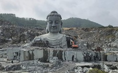 Tượng Phật khổng lồ giữa mỏ đá núi Phước Lý, Đà Nẵng