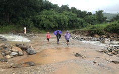 Huyện vùng cao Tu Mơ Rông cho học sinh nghỉ học vì mưa lớn