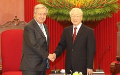Gặp Tổng bí thư và Chủ tịch nước, Tổng thư ký Liên Hiệp Quốc bày tỏ sự ngưỡng mộ Việt Nam