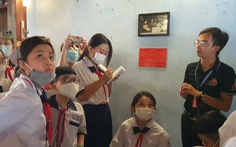 Học sinh thích thú học lịch sử ở căn cứ 'Biệt động Sài Gòn'