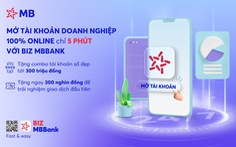 Biz MBBank mang hàng loạt tiện ích ngân hàng số cho khách hàng doanh nghiệp
