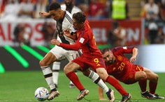 Tây Ban Nha - Đức (hiệp 1) 0-0: Hai đội chơi đôi công