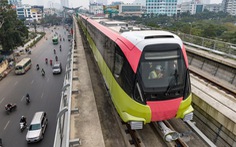 Metro Nhổn - ga Hà Nội chạy thử tàu ngày đầu tiên rất ổn