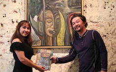 Huỳnh Lê Nhật Tấn ra mắt sách và triển lãm tranh 'Vết căn nguyên'