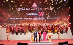 Vietlott đạt giải thưởng Top 100 Sao Vàng Đất Việt