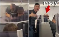 Bị khiêu khích, Mike Tyson đấm rách trán đối thủ đi cùng chuyến bay