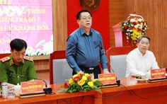 Đoàn kiểm tra về phòng, chống tham nhũng, tiêu cực của trung ương làm việc tại Khánh Hòa