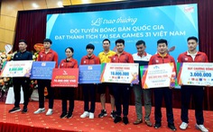 Đội tuyển bóng bàn Việt Nam được thưởng hơn 300 triệu đồng sau SEA Games 31
