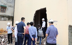 Hà Nội: Phá dỡ ngôi nhà xây dựng sai phép tại số 84 đường Láng
