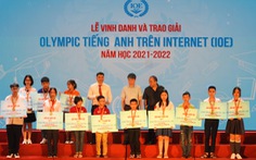 Nhiều học sinh tỉnh thành nhỏ chiến thắng cuộc thi Olympic tiếng Anh trên Internet (IOE)