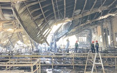 Cháy lớn tại xưởng may trong khu công nghiệp Phú Tài