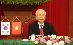 Tổng bí thư Nguyễn Phú Trọng hội đàm trực tuyến với Tổng thống Hàn Quốc Yoon Suk Yeol