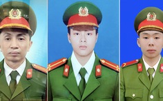 Tổ chức lễ tang 3 chiến sĩ hy sinh khi chữa cháy theo nghi thức của lực lượng Công an nhân dân