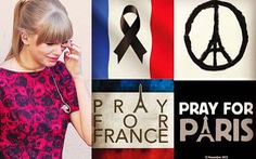 Các ngôi sao đồng loạt cầu nguyện cho Paris