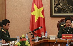 Bộ trưởng Phùng Quang Thanh điện đàm với người đồng cấp Trung Quốc