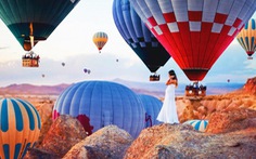 Ảnh khinh khí cầu đẹp như mơ ở Thổ Nhĩ Kỳ