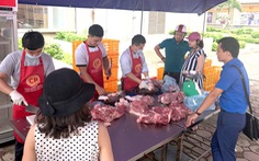 ​Hai ngày ‘giải cứu’ hơn 5 tấn thịt heo