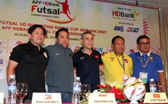 ​Futsal Thái Lan đưa đội hình hai đá Giải Đông Nam Á 2017