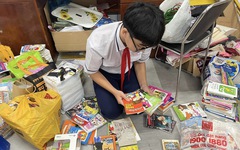 Nghe liên đội phát động, các bạn Trường THCS Vân Đồn gửi tặng hơn 1.500 cuốn sách!