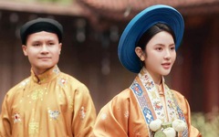 Quang Hải mặc áo ngũ thân chụp ảnh cưới, nhiều sao Việt mê cổ phục