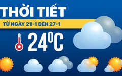Dự báo thời tiết ngày 21 đến 27-1: Bắc Bộ giá rét, Trung Bộ mưa, Nam Bộ nắng