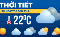 Dự báo thời tiết ngày 7 đến 13-1: Bắc Bộ rét, Nam Bộ nắng