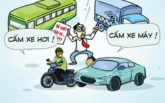 Cấm xe hơi hay cấm xe máy đây?