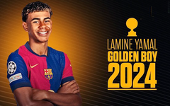 Cầu thủ 17 tuổi Lamine Yamal đi vào lịch sử khi vừa giành danh hiệu Golden Boy