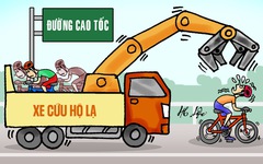 Xe cứu hộ lạ trên đường cao tốc