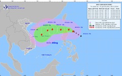 Sáng 8-11, bão Yinxing sẽ đi vào biển Đông