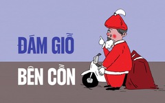 Ông già Noel dính đám giỗ bên cồn