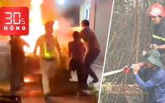 Bản tin 30s Nóng: Đốt xe máy trên ô tô đặc chủng; Cháy rừng ở Kiên Giang, 500 người dập lửa