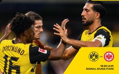 23h30 ngày 24-8, Borussia Dortmund gặp Eintracht Frankfurt: Thắng mừng người mới