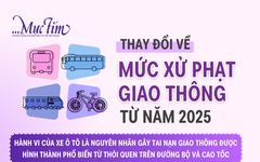 Thay đổi về mức xử phạt vi phạm giao thông từ năm 2025