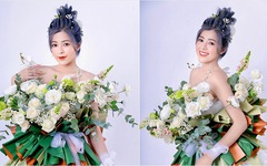 Hot tiktoker Linh Barbie bắt trend “biến em thành bó hoa"