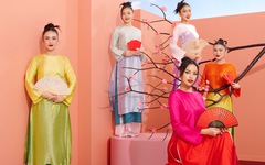 Hoa hậu Ngọc Châu đọ sắc cùng Thảo Nhi Lê và Thuỷ Tiên trong bộ ảnh Tết 2023