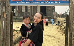 Thùy Tiên cùng team Quang Linh xây trường học ở Nghệ An