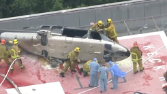 Video: Rơi trực thăng vận chuyển trái tim hiến tặng cho bệnh nhân