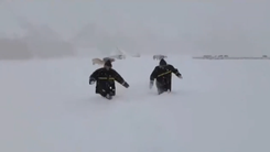 Video: Tuyết bất ngờ rơi dày 70cm trên thảo nguyên Bayanbulak