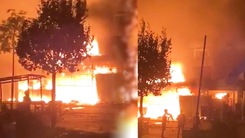 Video: Cháy tiệm vải trong đêm khuya ở Kiên Lương, vợ chồng trẻ và 2 con nhỏ thiệt mạng rất đau xót