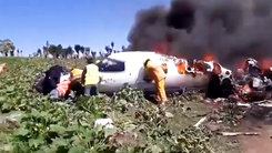 Video: Rơi máy bay tại Mexico, ít nhất 6 người thiệt mạng