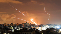 Video: Nhiều rocket đã phóng từ phía Libăng về hướng Israel