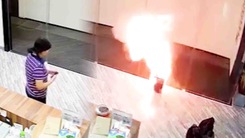 Video: Khoảnh khắc pin phát nổ như pháo hoa, biến thành quả cầu lửa