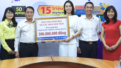 Video: Hoa hậu Ban Mai và các nhà hảo tâm gửi tặng 300 triệu đồng giúp người dân huyện Kỳ Sơn