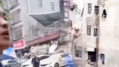 Video: Tòa nhà 6 tầng bất ngờ đổ sập ở Trung Quốc, hàng trăm người mắc kẹt