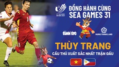 Video: Thùy Trang được bình chọn cầu thủ nữ xuất sắc nhất trận
