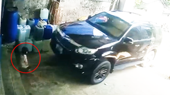 Video: Cháu bé lọt vào gầm ô tô, cảnh báo tai nạn khi nhà có trẻ em